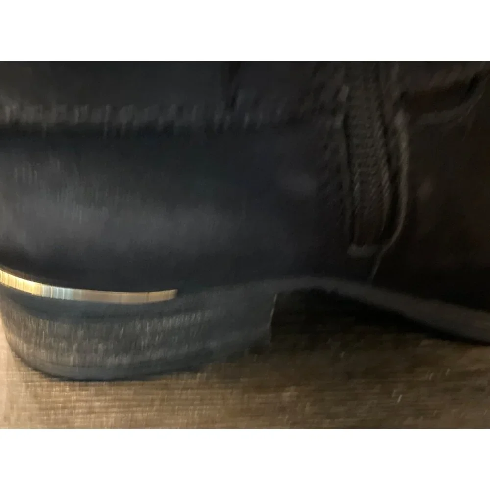 Steve Madden Women’s Amill Black Leather Riding Boots size 6.5 - Picture 9 of 11